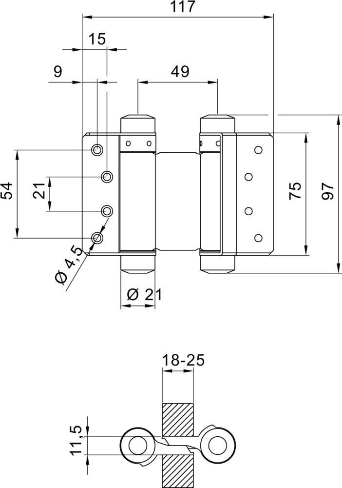 2283633 pendeltuerbaender nr 29 stahl verzinkt 75mm