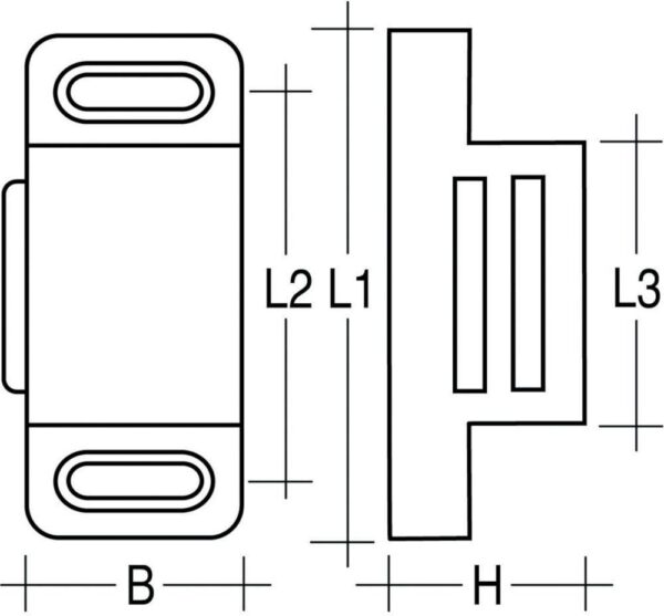 2283713 magnetschnaepper 6kg braunsimplec inkl gegenstueck