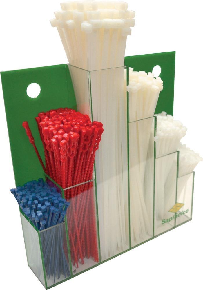 2290089 kabelbinder set nylon wanddispay 600 teilig sapiselco