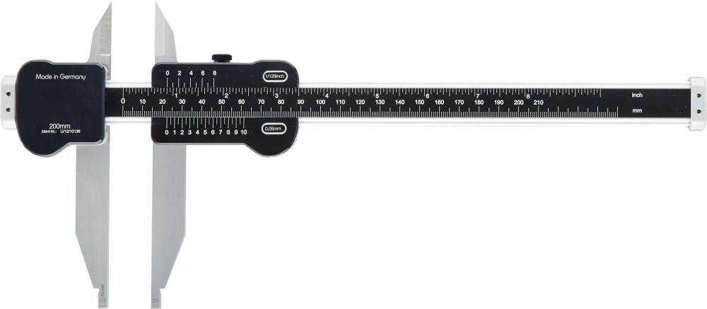 2290627 messschieber werkstatt mit spitze 900mm fortis