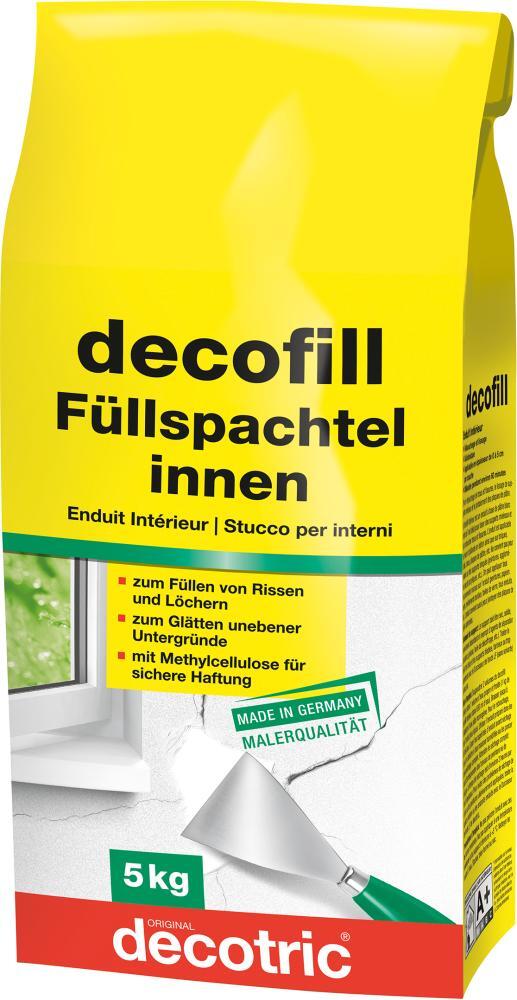 2301088 decofill spachtelmasse innen 5 kg tuete decotric