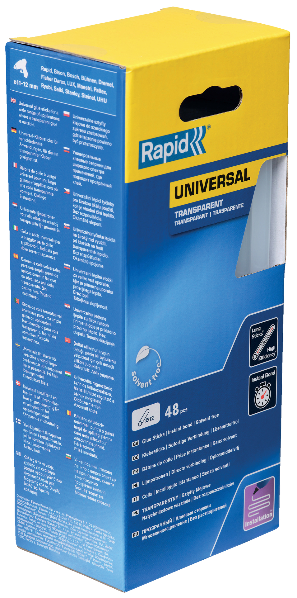 2331244 klebesticks universal transparent 48 stueck