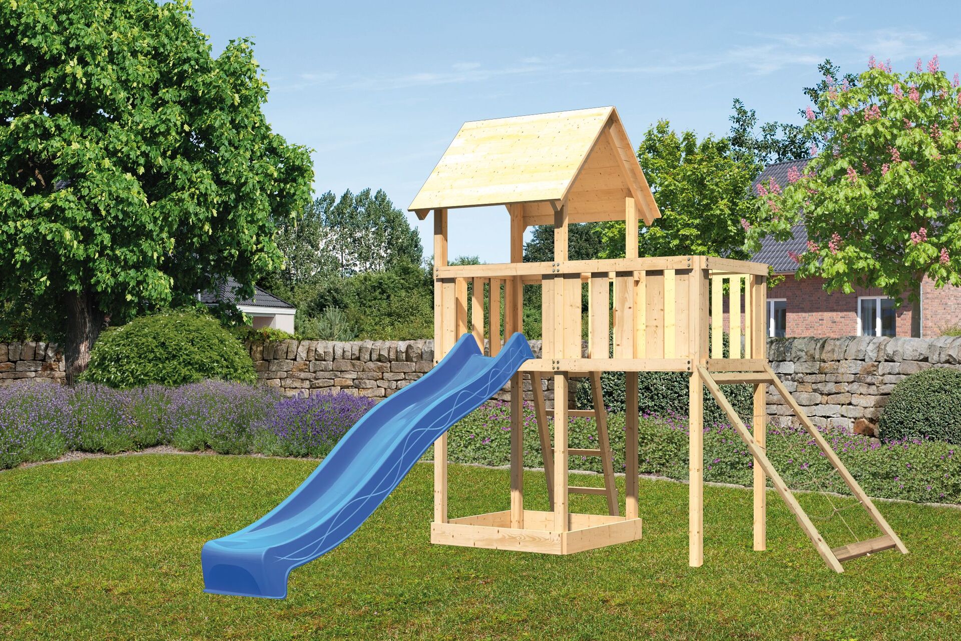 2532436 kinderspielturm lotti mit 2 5m rutsche