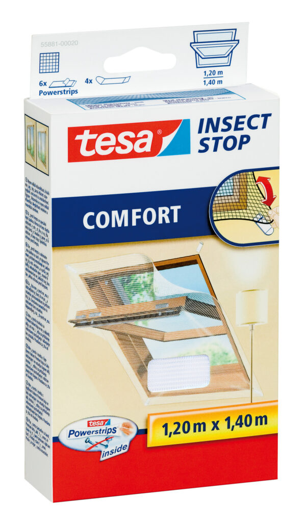 1481015 tesa fliegengitter fuer dachfenster weiss