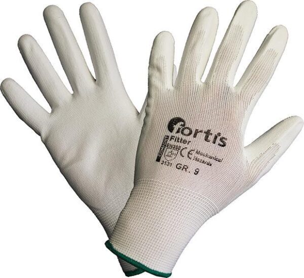 1613454 handsch fitter pu nylon gr 9 weiss fortis