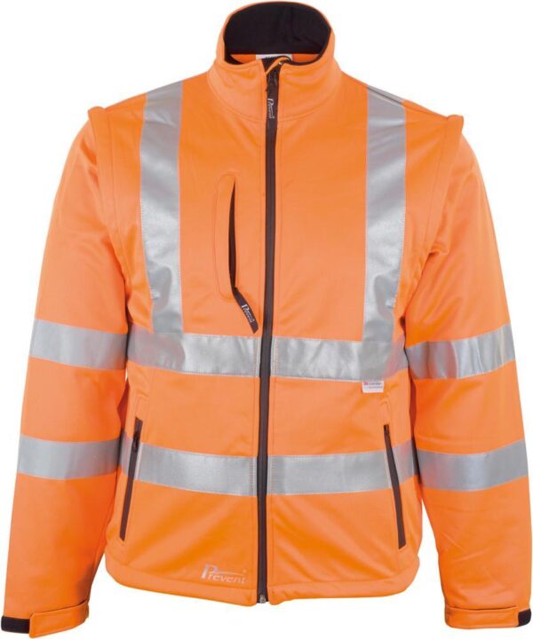 1732484 warnjacke softshell gr s leuchtorange