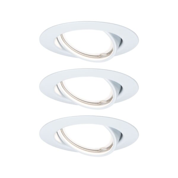 2137267 led einbauleuchte base basisset schwenkbar rund 90mm 20 grad