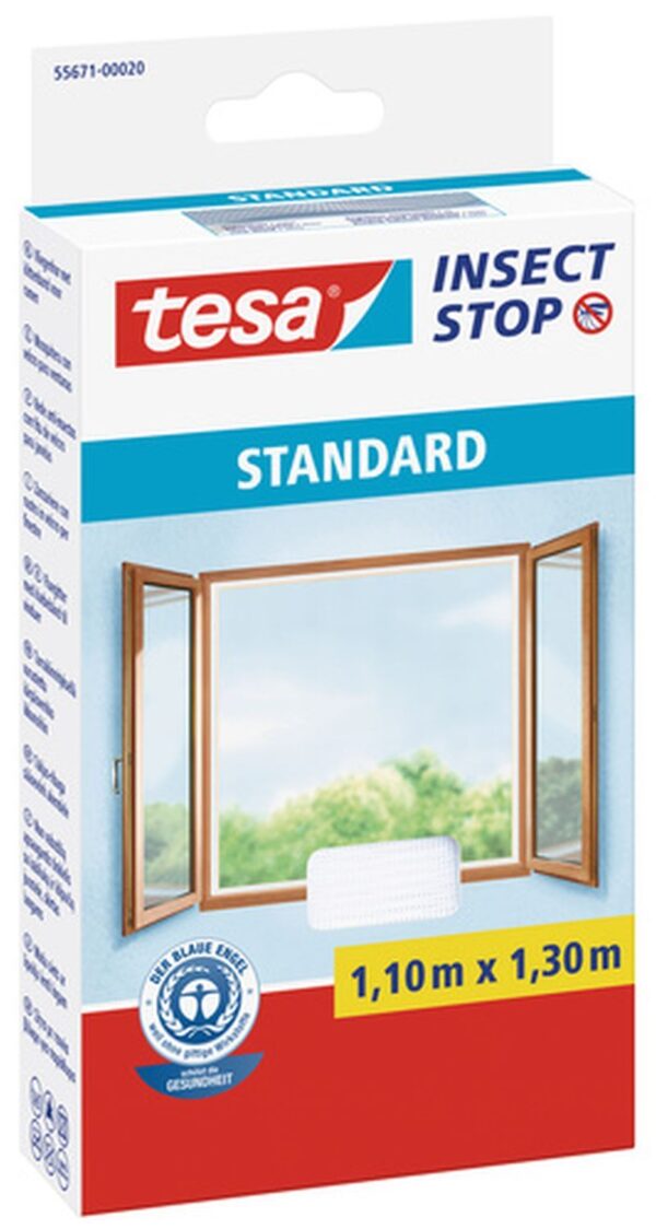 1203068 tesa fliegengitter standard fuer fenster weiss