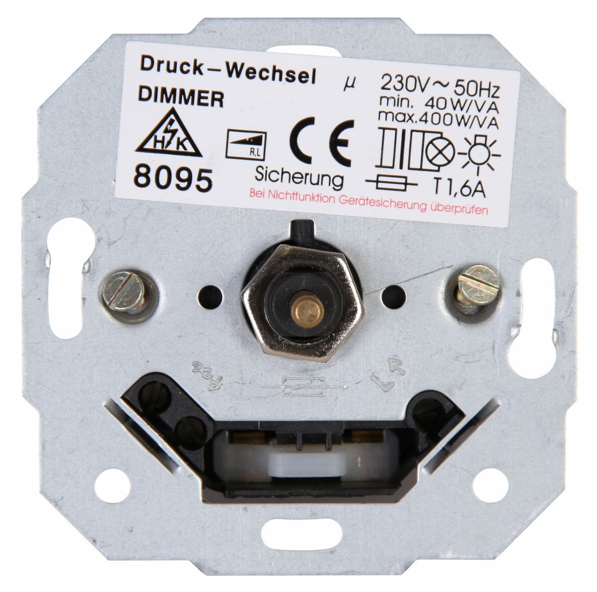 1917501 dimmer sockel mit druck wechselschalter