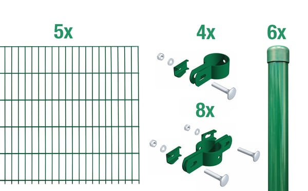 2199309 einstab zaunmatten grundset draht gruen