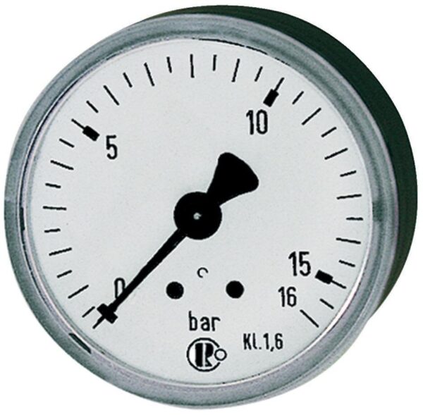 2299970 manometer rueckseitig zentrisch 40mm 0 6bar g1 8 riegler