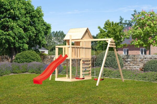 2532528 stelzenspielhaus frieda mit 2 5m rutsche