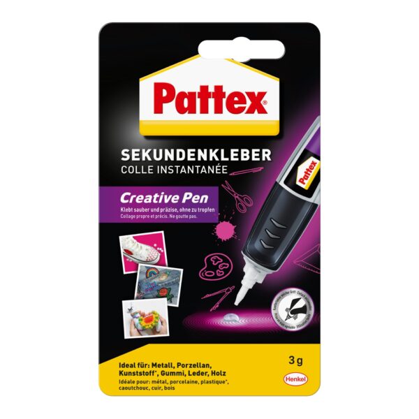 2550080 sekundenkleber creative pen klar und farblos 3g