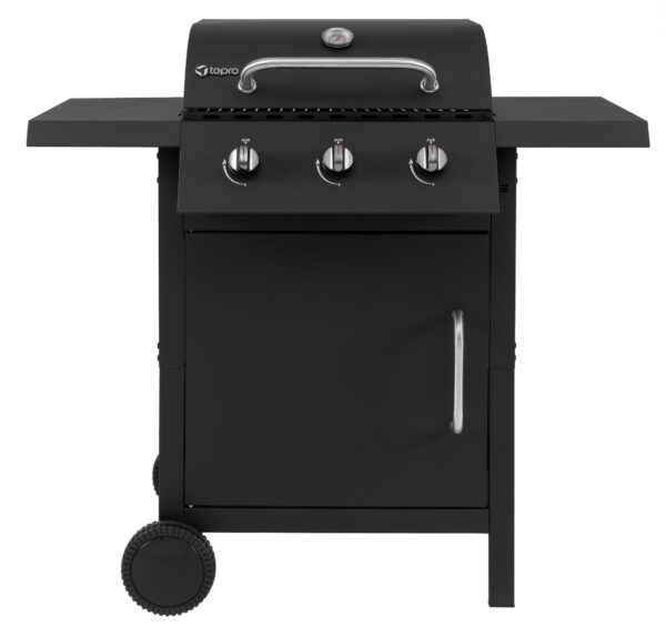 2585126 tepro gasgrill tulsa 3 brenner schwarz