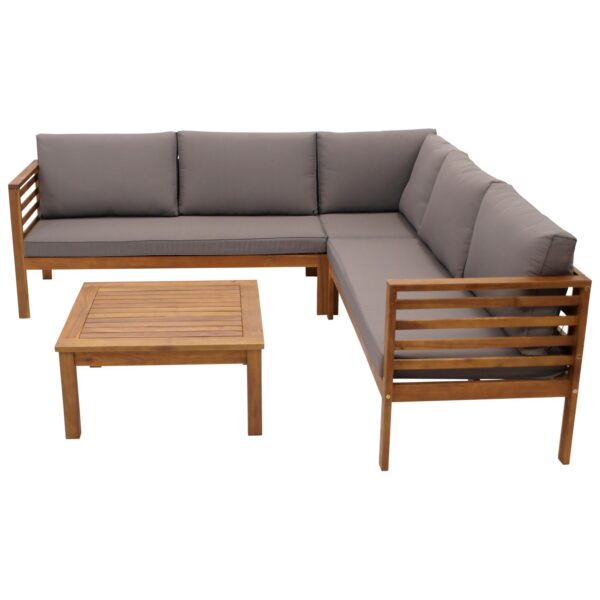 2664519 ecksofa mit tisch akazie polster grau