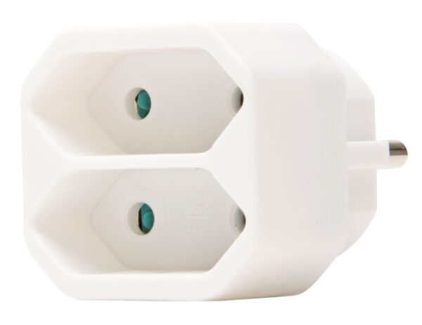 1060587 euro stecker 2 fach adapter mit kindersicherung