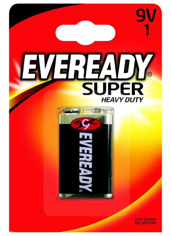 1165610 batterie e block 9v eveready super heavy duty