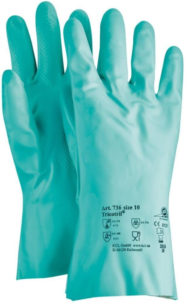 1539110 handschuh tricotril 736 l 300mm gr 9 gruen