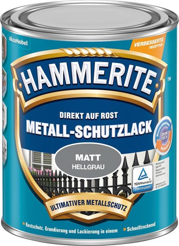 1743750 metallschutz lack 750 ml matt hellgrau