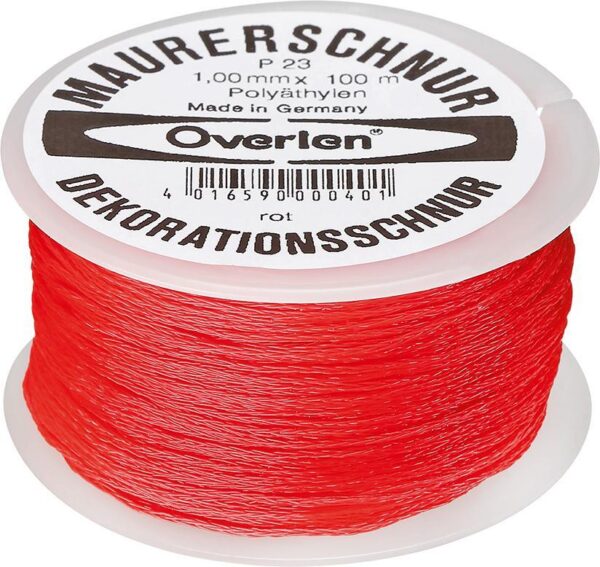 1825737 maurerschnur pe 1 0mm 100m rot overmann