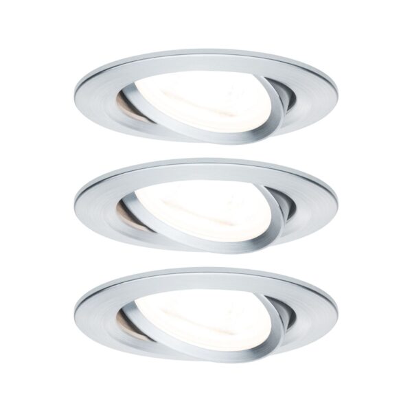 2137321 led einbauleuchte nova basisset schwenkbar rund 84mm 50 grad