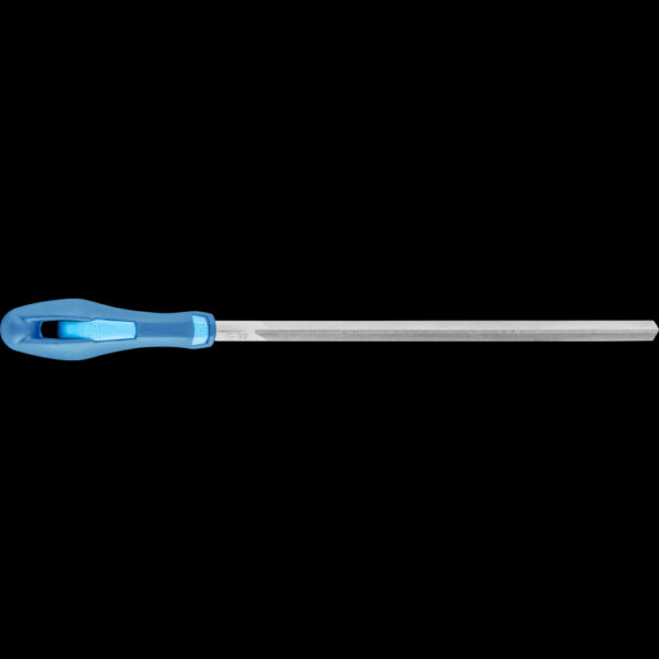 Feinsägefeile Dreikant mit Heft, 110mm, Hieb 2