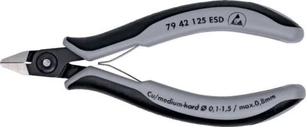 Präzisions-Seitenschneider 125mm Nr.7942 ESD Knipex 1 Stück