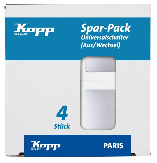 PARIS Universalschalter 4 Stück Packung