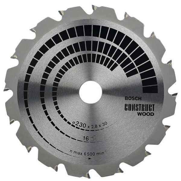 Kreissägeblatt 230x30 16FWF construct SB2,8