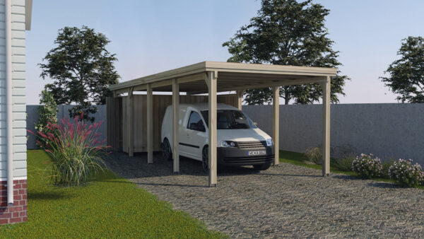 FlachdachEinzelcarport 617