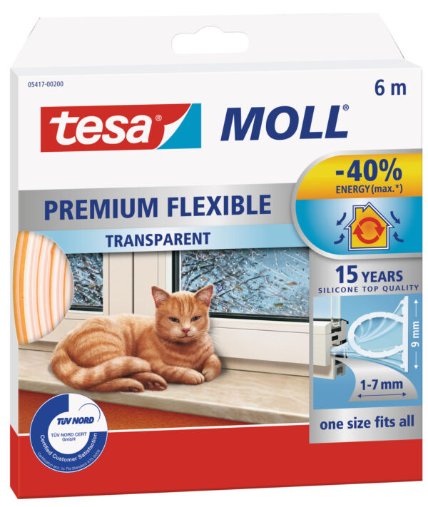 Tesa Premium Flexible Silikondichtung transparent