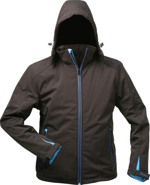 Jacke,Softshell m. KapuzeGr. M, schwarz