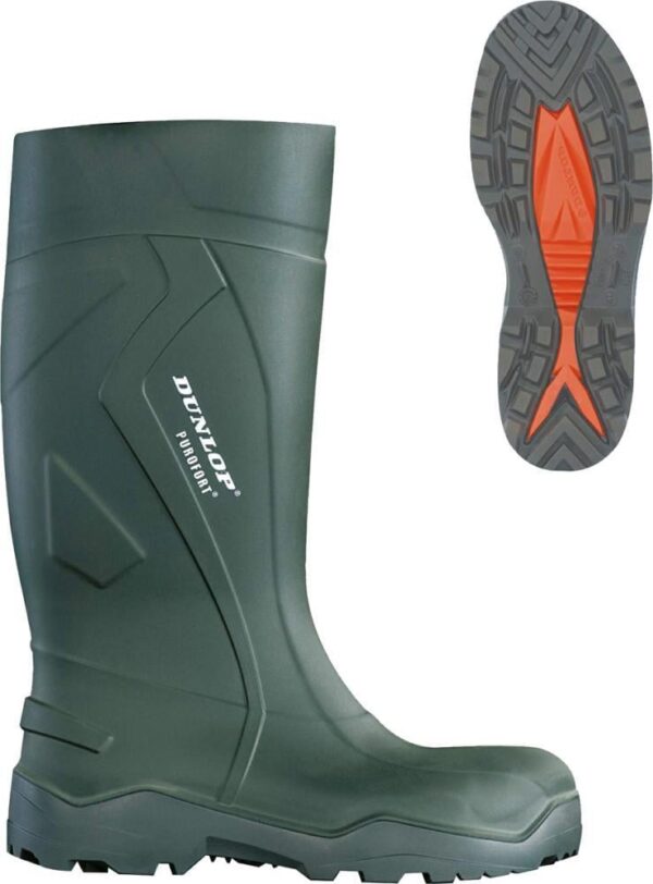 Stiefel Dunlop Purofort+,S5CI SRC, Gr.39, grün