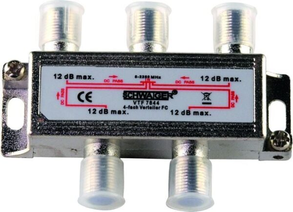 Schwaiger 4-fach Verteiler