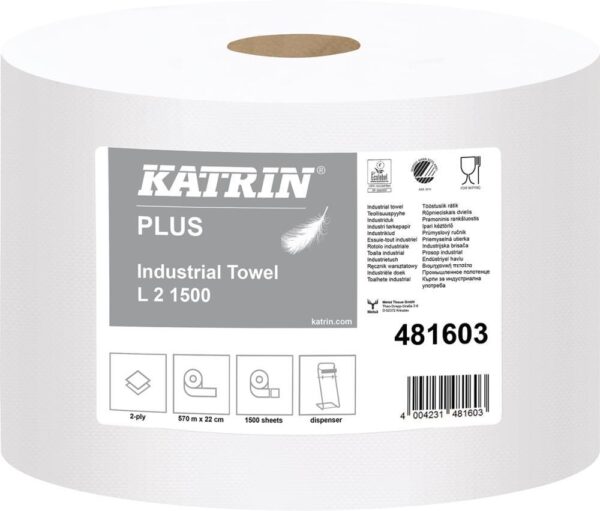 Putzpapier weiss 2lagig 22x38cm 1500Blatt KATRIN