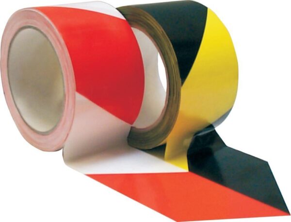 Warnmarkierungsband PVC selbstklebend 60mmx66m gelb/schwarz