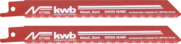 2 Säbel-Sägeblältter HSS-Stahl