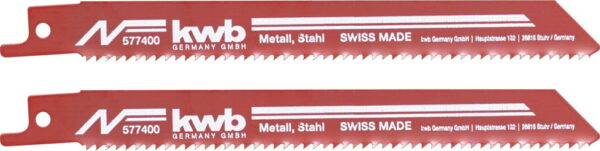 2 Säbel-Sägeblältter HSS-Stahl