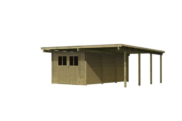 Doppelcarport Eco 2, 5,63x6,76x2,29m