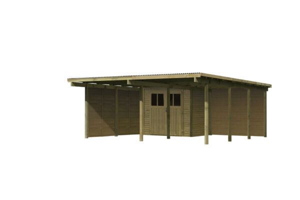 Doppelcarport Eco 2, 5,63x6,76x2,29m