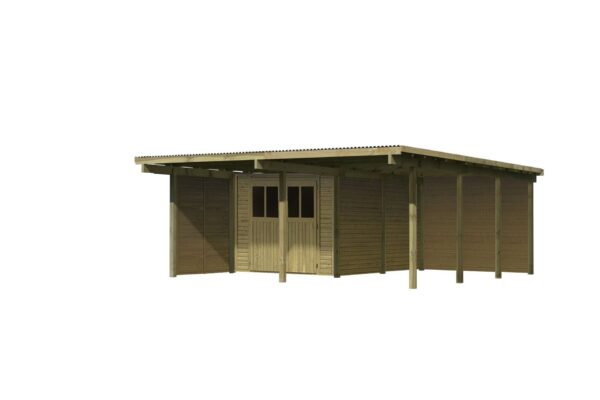 Doppelcarport Eco 2, 5,63x6,76x2,29m