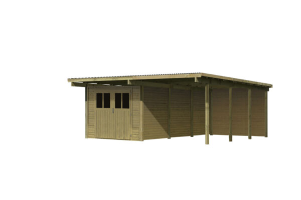 Doppelcarport Eco 2, 5,63x6,76x2,29m