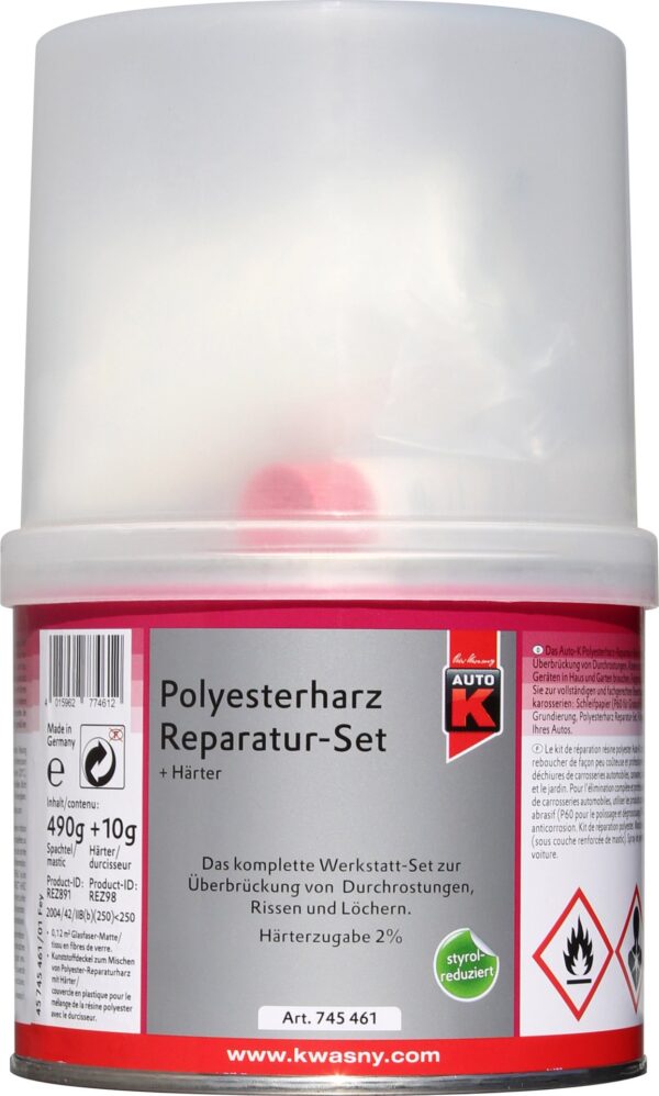 Auto-K POLYESTER-REPARATURHARZ-SET 500g