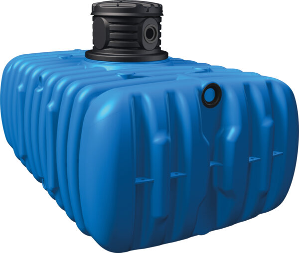 FLAT M Flachtank, blau Haus-Premium, begehbar