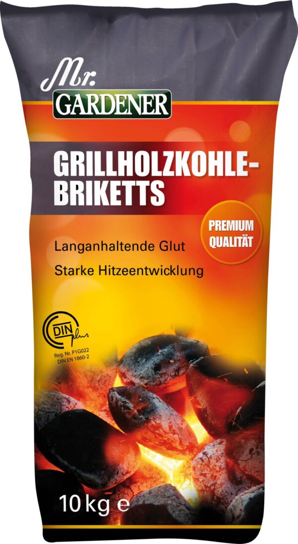 Grill-Briketts aus Holzkohle