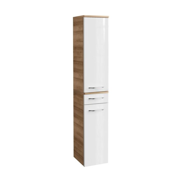 MILANO Hochschrank 30,5x165,5x32cm, 2Türen 1Schub