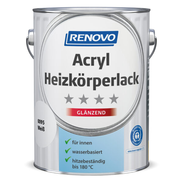 Acryl Heizkörperlack glänzend weiß