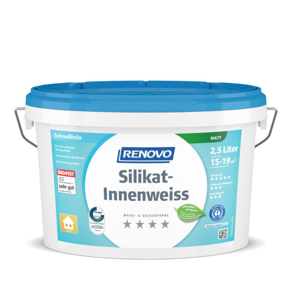 Silikat Innenweiß matt für Allergiker