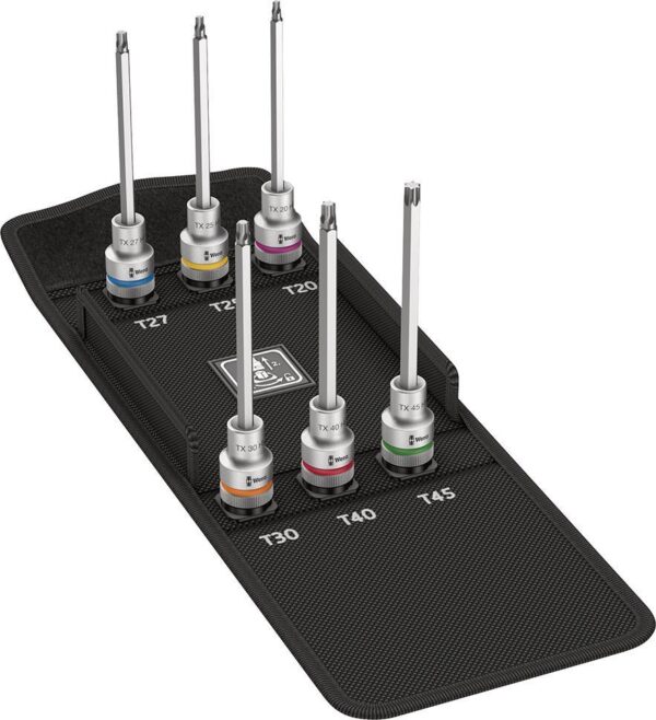 Schraubendrehereinsatz- Satz mit Haltefunktion 1/2" TX-HF20-45x1