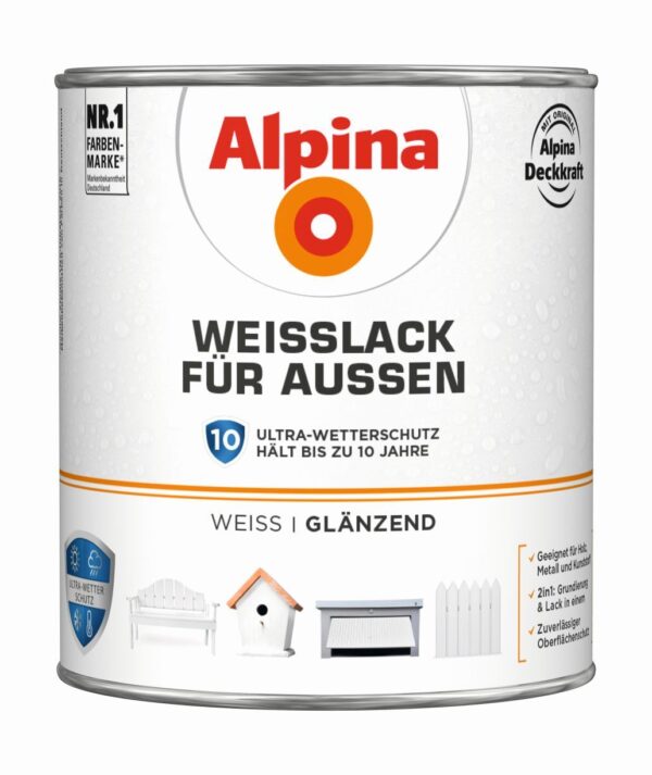 Weißlack für außen